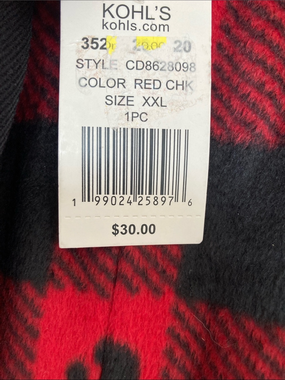 Cuddl Duds plaid print bear & paw print PJ pant w pockets sleepwear loungewear - Picture 15 of 17